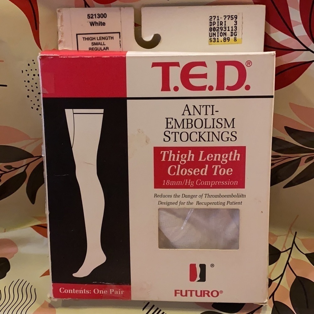 Small Thigh Length Anti-Embolism Stockings Post Surgery Care